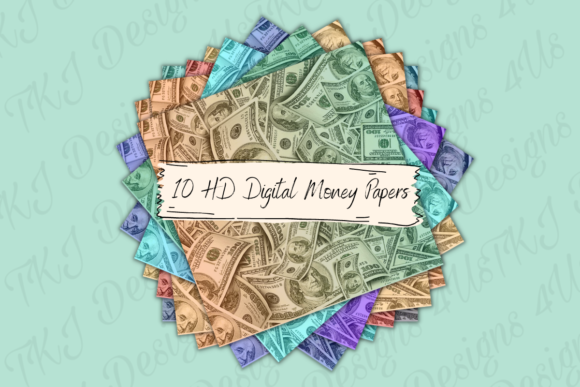 10 Money Digital Papers for Stunning Designs