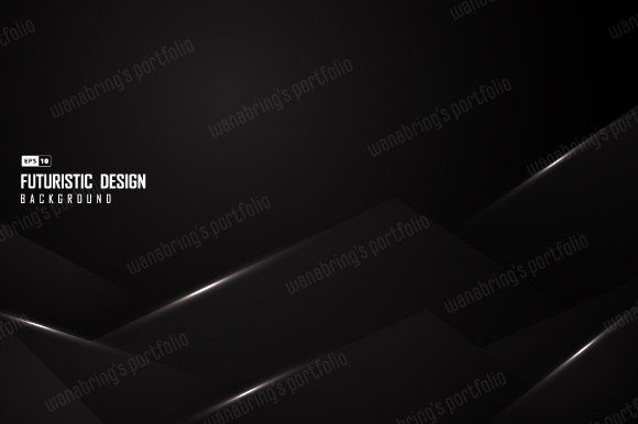 Abstract Black Design of Tech Template
