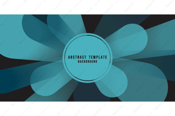 Abstract Circles Pattern Design of Blue