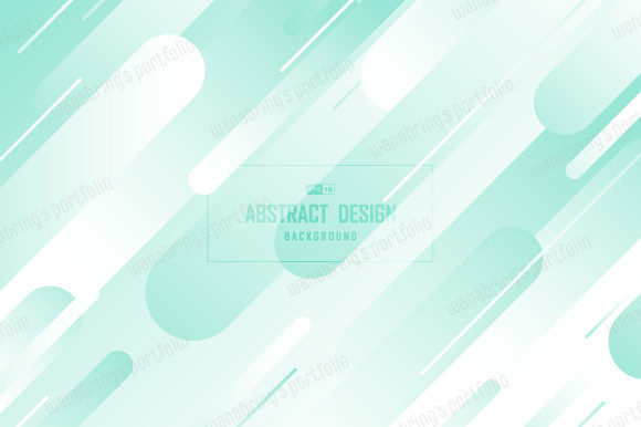 Abstract Green Mint Design Line Pattern