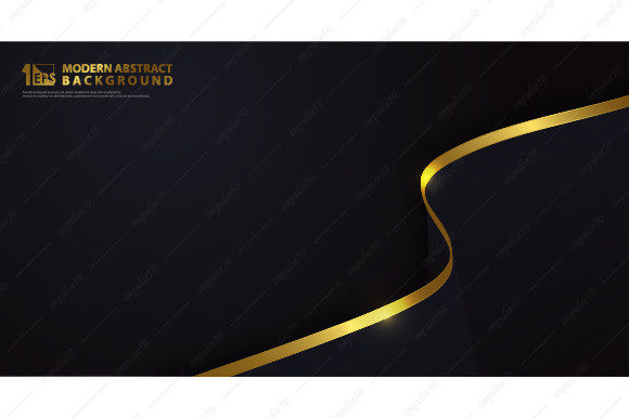 Abstract Luxury Gold with Classic Dark: Elevating Visual Identity Through Vector Precision