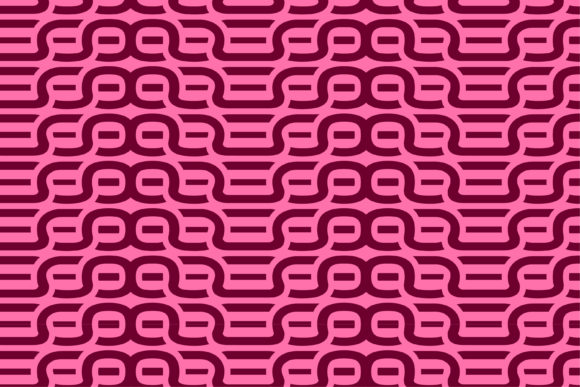 Chain Pink Red Seamless Pattern: A Modern Design Element for Creative Projects