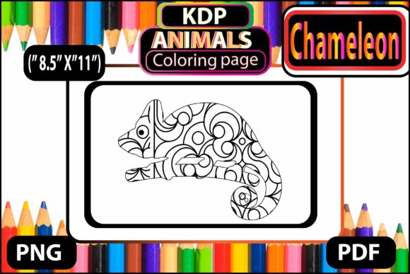 Chameleon Coloring Page for Adults: A Guide to High-Quality Line Art for KDP and Personal Use