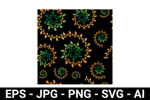 Colorful Leaf Seamless Pattern