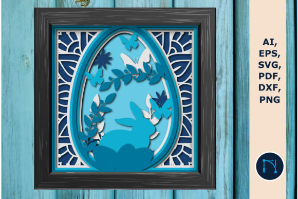 Decorative Easter Day Layer Shadow Box