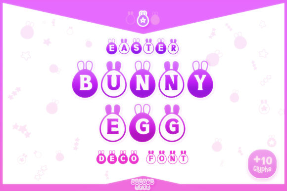 Easter Bunny Egg: A Playful Decorative Font for Seasonal Designs