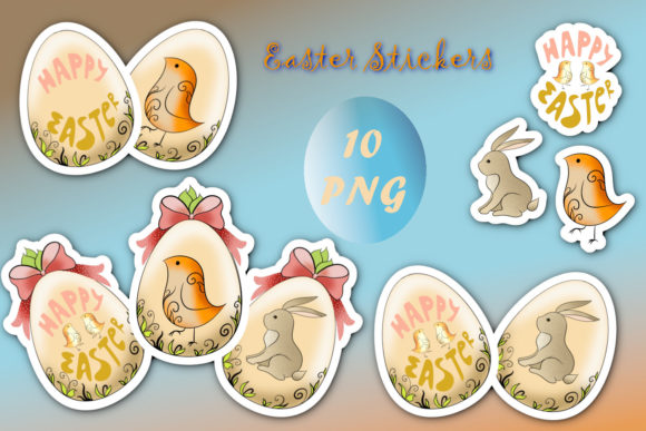 Easter Stickers Set: A Versatile Design Asset for Springtime Creativity