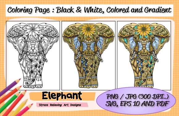 Elephant Coloring Page: A Comprehensive Guide to Hand-Drawn Doodle Designs