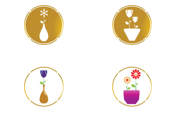 Flower Vase Vector Icon Background: Design Guide
