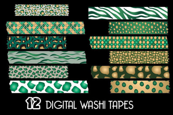 Green Gold Animal Prints Washi Tapes: A Strategic Tool for Creative Expression and Branding