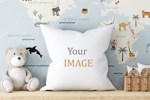 Pillow Mockup Kids - 1141: Elevate Your Product Visuals