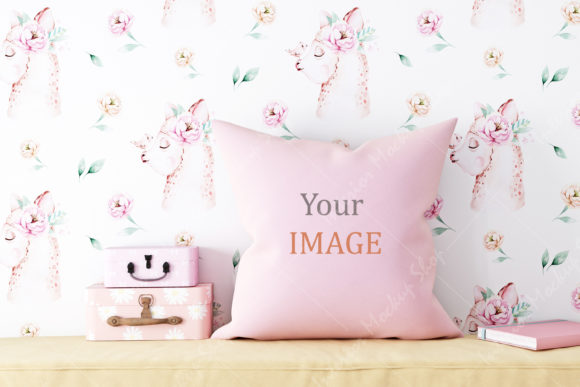 Pillow Mockups Kids - 491: Elevate Your Product Presentation with High-Quality Digital Assets