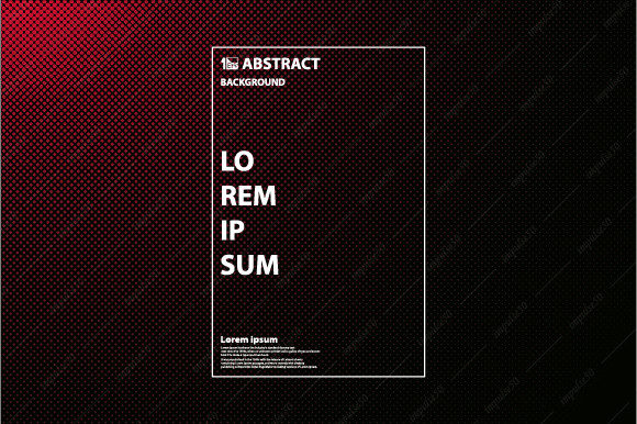 Revolutionizing Visual Communication with Abstract Tech Red Halftone Design