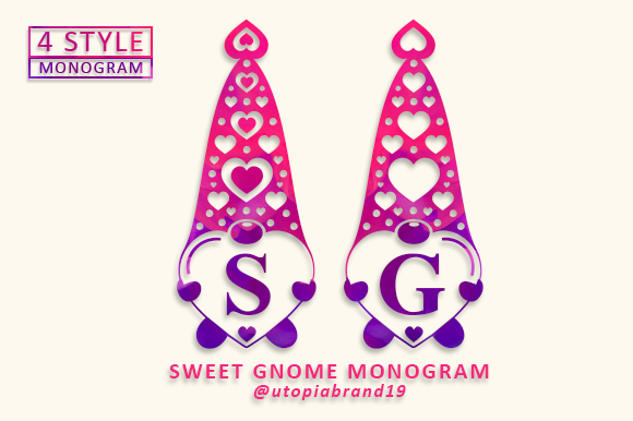Sweet Gnome Monogram
