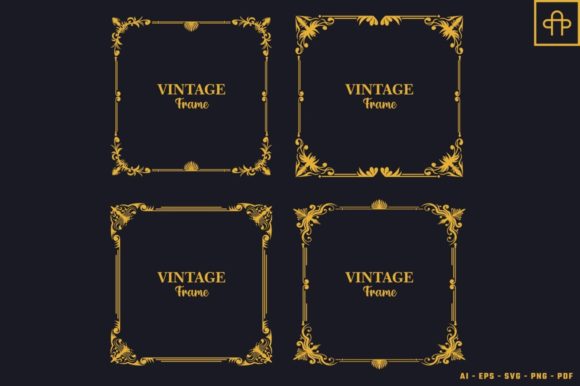 Vintage Frame Ornamental Vector Illustration: Elevate Your Brand with Timeless Design