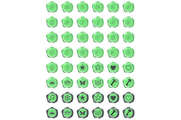 Wax Seals Alphabet .47. – A High-Resolution Design for Creative Projects